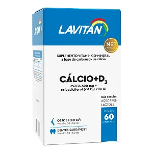 Lavitan Cálcio + Vitamina D 1000UI 60 comprimidos Cimed