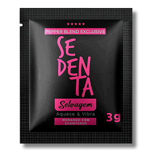 Sachê Sedenta Selvagem Morango com Champanhe Esquenta e Vibra 3g Pepper Blend