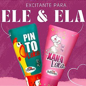 COMBO GEL FEMININO XANA LOKA + GEL MASCULINO PINTO LOKO