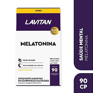 Lavitan Melatonina Maracujá 90 Comprimidos Mastigáveis