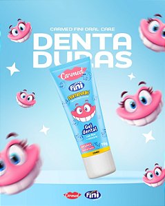 GEL DENTAL DENTADURAS PASTA DE DENTE CARMED FINI COM FLÚOR + ANTICÁRIES 70g