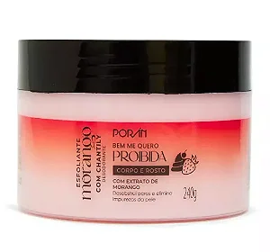 Esfoliante Corporal E Facial De Morango com Chantily Poran240g