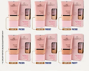 BASE MATTE ALTA COBERTURA EFEITO MATTE - Phállebeauty