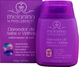 Creme Clareador Axilas e Virilhas Melanina 100g PhálleBeauty