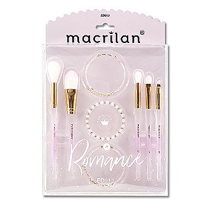 KIT ROMANCE COM 5 PINCEIS E 3 PULSEIRAS MACRILAN