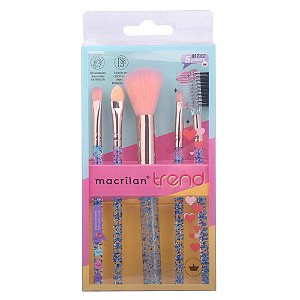 KIT TREND COM 5 PINCEIS MACRILAN
