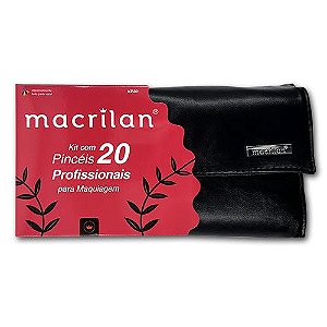KIT KP20 COM 20 PINCEIS PARA MAQUIAGEM MARILAN