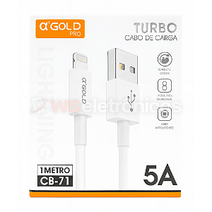 Cabo USB Lightning A’Gold CB-71 Turbo