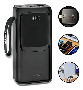 CARREGADOR A'GOLD BTE-46 POWER BANK 30000MAH TURBO USB-C