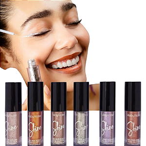 Delineador Líquido Com Glitter Shine LindoGlamour Ruby Rose
