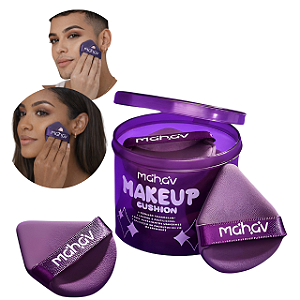 KIT 6 ESPONJAS LAVAVÉL PARA PÓ MAKEUP CUSHION MAHAV