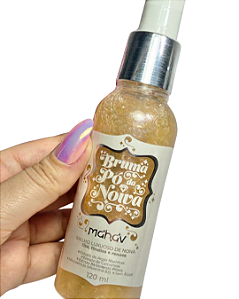 BRUMA FIXADORA ILUMINADORA DE MAQUIAGEM PÓ DA NOIVA MAHAV