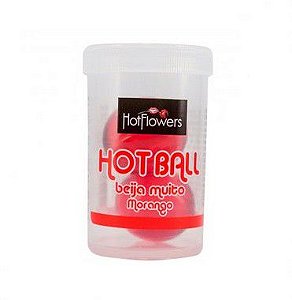 Hot Ball Dupla Beija Muito - Morango Hot Flowers