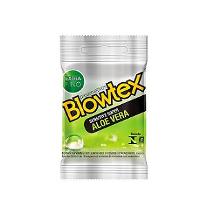 Preservativo Blowtex Sensitive Aloe vera 3 unidades.