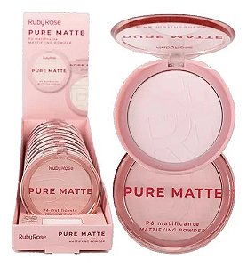 BOX PURE MATTE PÓ MATIFICANTE RUBY ROSE 12 UNID