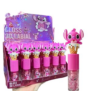 BOX LIP GLOSS LABIAL 3D ANGEL SWEET 24 UNID