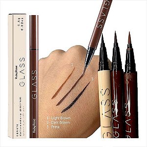 CANETA DELINEADORA GLASS RUBY ROSE ALTA PIGMENTAÇÃO NA PELE