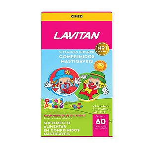 Vitamina Lavitan Kids Imunidade Tutti Frutti Mastigáveis Rosa