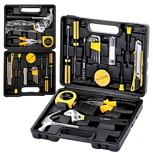KIT MALETA DE FERRAMENTAS 18 PEÇAS REPAROS DOMÉSTICOS