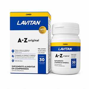 LAVITAN A-Z ORIGINAL VITAMINAS E MINERAIS 30 COMPRIMIDOS