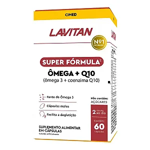 LAVITAN ÔMEGA + Q10 CORAÇÃO ENERGIA E ANTIOXIDANTE 60
