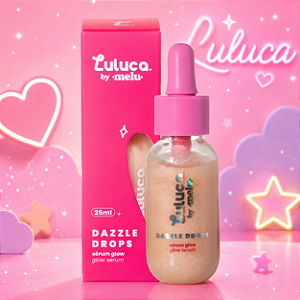 SÉRUM ILUMINADOR COM BRILHO GLOW DAZZLE DROPS LULUCA BY MELU