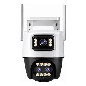 CÂMERA DE SEGURANÇA WI-FI 3 LENTES 360° VISÃO NOTURNA INOVA