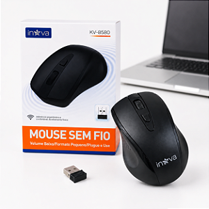 MOUSE SEM FIO FOSCO ERGONÔMICO BLUETOOTH INOVA PC NOTEBOOK