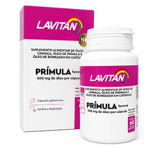 LAVITAN PRÍMULA FEMME ÓLEO DE PRÍMULA 60 CÁPSULAS CIMED