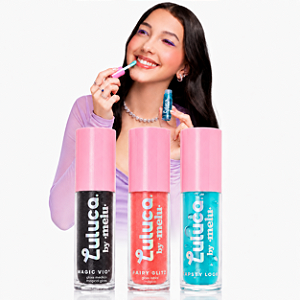 GLOSS LABIAL JUVENIL LULUCA BY MELU LÁBIOS CHEIOS DE ESTILO RUBY ROSE
