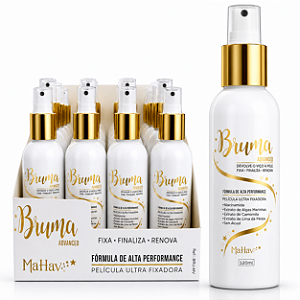 BOX BRUMA FIXADORA DE MAQUIAGEM ADVANCED MAHAV 12 UNID.