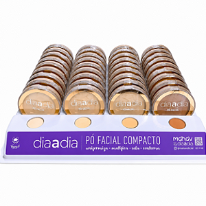 BOX PÓ FACIAL COMPACTO VEGANO DIA A DIA MAHAV 36 UNID.