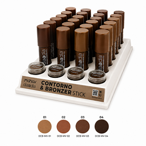 BOX CONTORNO E BRONZER DIA A DIA MAHAV  24 UNID.