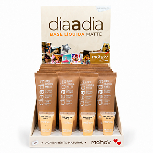 BOX BASE LÍQUIDA MATTE DIA A DIA MAHAV KIT 1 - 24 UNID.