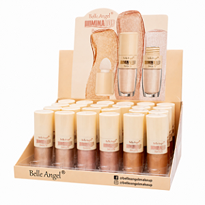 BOX ILUMINADOR BEAUTY LIQUIDO GLOW RADIANTE BELLE ANGEL 24 UNID.