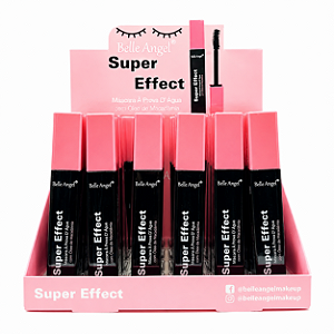 BOX MÁSCARA DE CÍLIOS SUPER EFFECT VOLUMÃO MACADÂMIA BELLE ANGEL 24 UNID.