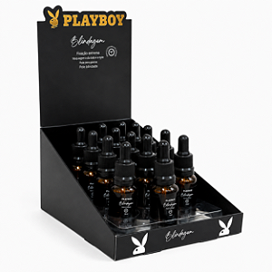 BOX BLINDAGEM DE MAQUIAGEM  3X1 FIXAÇÃO EXTREMA 15ML - PLAYBOY 18 UNID.