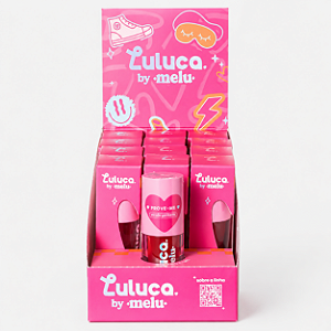 BOX LIP TINT DAILY LIP LULUCA BY MELU RED RUSH RUBY ROSE 12 UNID.