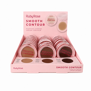 BOX CONTORNO FACIAL CREMOSO SMOOTH CONTOUR SEMI MATTE RUBY ROSE 24 UNID.