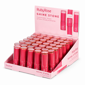 BOX ILUMINADOR STICK SHINE STONE RUBY ROSE 36 UNID.