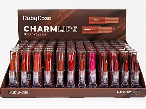 BOX BATOM CHARM LIPS RUBY ROSE G2- 72 UNID.