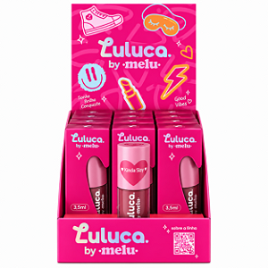 BOX BLUSH BATOM E SOMBRA CREMOSO 3x1 KINDA SLAY  LULUCA BY MELU RUBY ROSE 12 UNID.