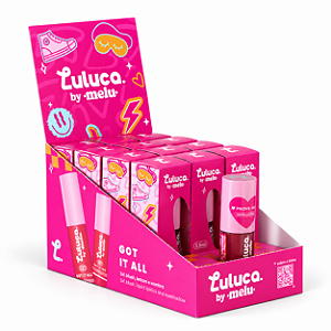 BOX BLUSH BATOM E SOMBRA CREMOSO 3x1 YOU SERVE LULUCA BY MELU RUBY ROSE 12 UNID.