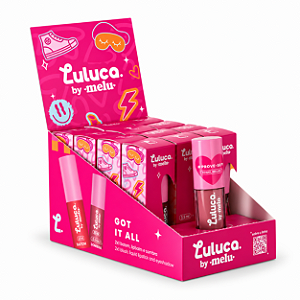 BOX BLUSH BATOM E SOMBRA CREMOSO 3x1 SOFT GIRL ERA LULUCA BY MELU RUBY ROSE 12 UNID.