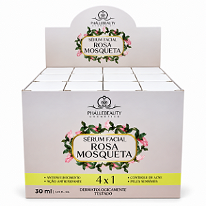 BOX SÉRUM FACIAL ROSA MOSQUETA PHÁLLEBEAUTY 12 UNID.