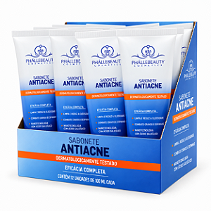 BOX SABONETE ANTIACNE 100 ml PHÁLLEBEAUTY 12 UNID.