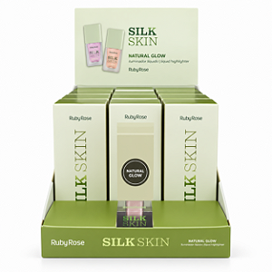BOX ILUMINADOR LÍQUIDO SILK SKIN SUN KISSED RUBY ROSE 12 UNID.