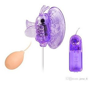 Bomba de Sucção Butterfly Vaginal Clitoral Pump com Vibrador