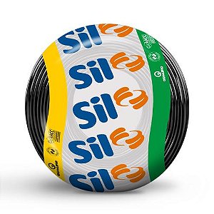 CABINHO FLEXÍVEL ROLO 100 M - 25,00mm PRETO - SIL