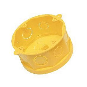 CAIXA DE LUZ OCTOGONAL - AMARELA - AMANCO